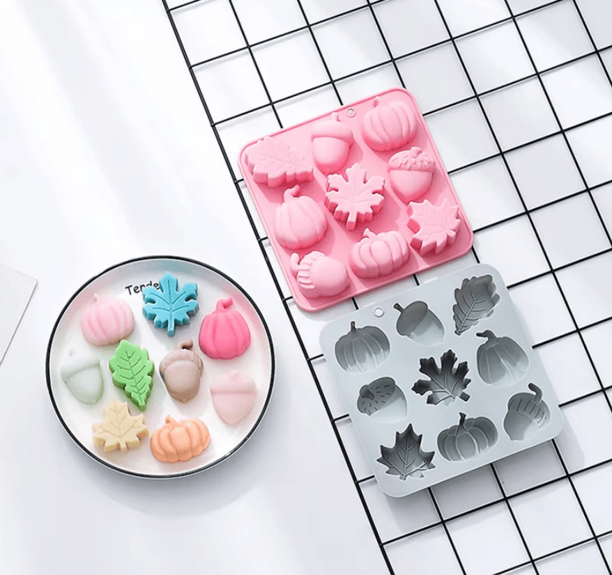 Silicone Pumpkin Mold for Candle, Gypsum, Chocolate & Cake Decoration