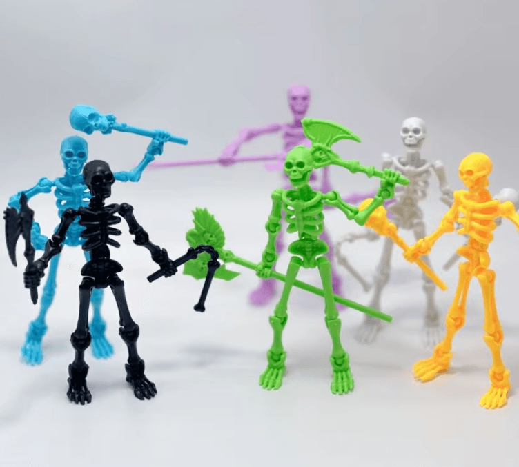 Skeleton Poseable Movable Toy – Articulated Action Figure Model for Kids & Decor