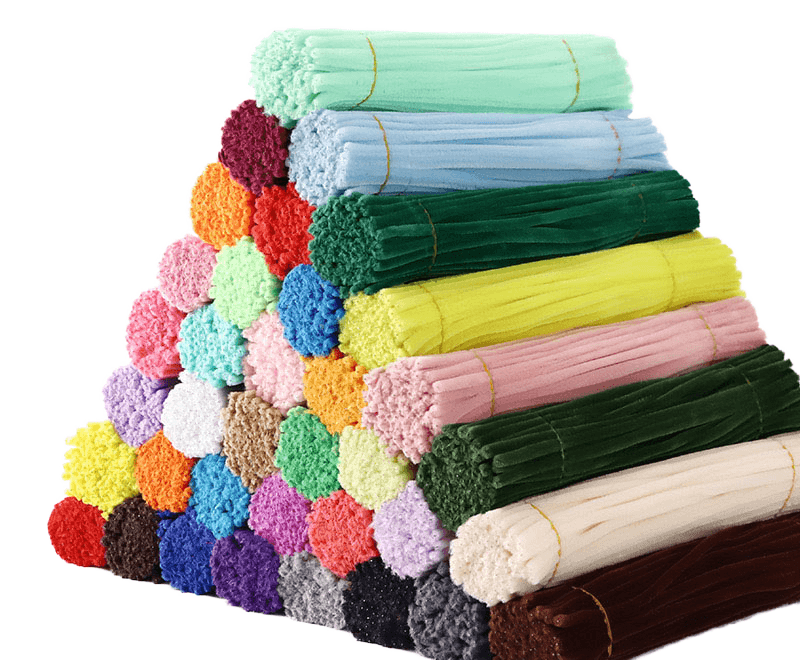 Premium Pipe Cleaner Chenille Stems – 100 Pieces (Fuzzy Sticks for DIY Art & Kids Handcraft)