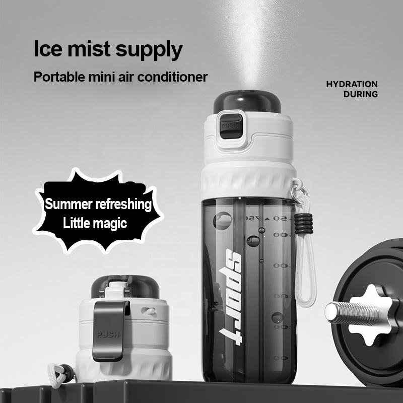 750ML 2-in-1 Mist Spray & Drinking Sports Water Bottle – BPA Free, Leak-Proof, Anti-Slip | Gym, Hiking, Camping, Travel